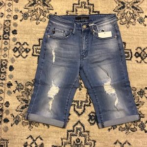 KANCAN Distressed Bermuda Shorts